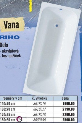 Koupelnová vana Riho