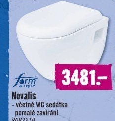 Závěsné WC Novalis Form&amp