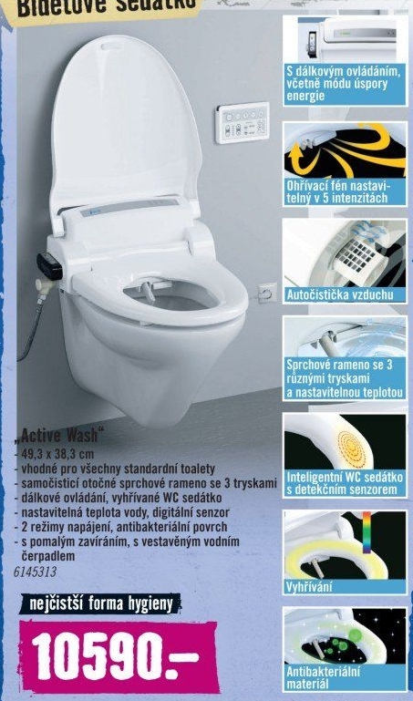 WC sedátko se sprchou Activ Wash