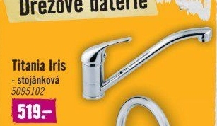 Dřezová stojánková baterie Titania Iris