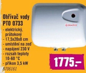 Průtokový ohřívač Dražice PTO 0733