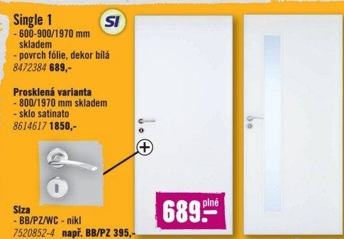 Interiérové dveře Single