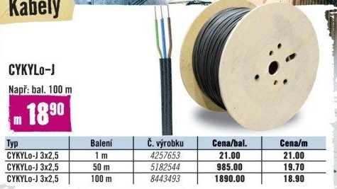 Instalační kabel Cykylo-J