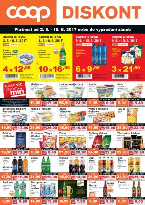 akční leták COOP 2.8.2017-15.8.2017