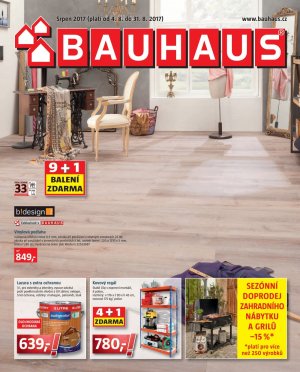 akční leták BAUHAUS 4.8.2017-31.8.2017