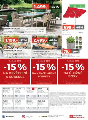 akční leták Kika nábytek 7.8.2017-20.8.2017