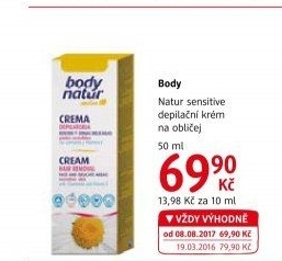 Krém depilační Body Natur