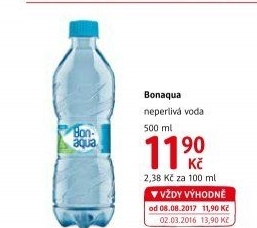 Přírodní voda Bonaqua
