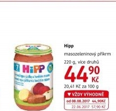 Příkrm masozeleninový Bio HiPP
