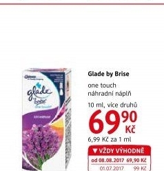 Osvěžovač vzduchu One touch Glade by Brise - náplň