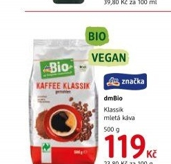 Mletá káva dm Bio