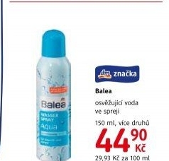 Osvěžující voda ve spreji Balea