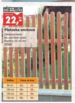 Dřevěná plotovka
