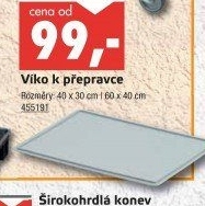 Víko k přepravce