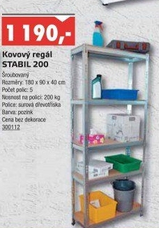 Kovový regál Kovona