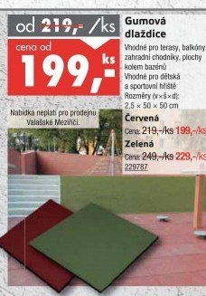 Gumová dlaždice