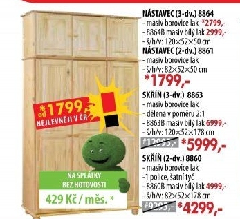 Nástavec 8864 lakovaný