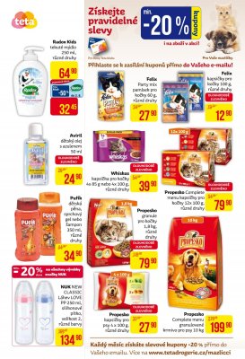 akční leták Teta drogerie 17.8.2017-26.8.2017