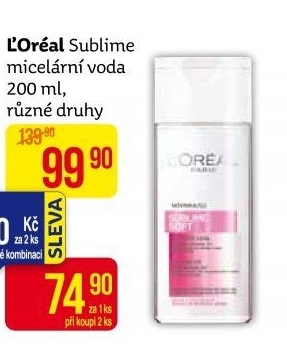 Micelární voda čistící Sublime L'Oréal
