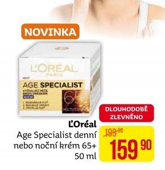Krém pleťový proti vráskám Age Specialist L'oréal
