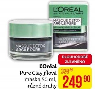 Maska jílová Pure Clay L'oréal