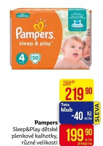 Pleny dětské Pampers Sleep &amp
