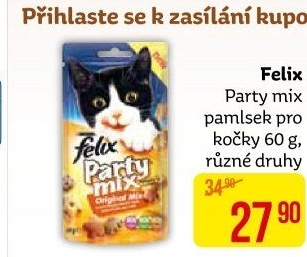 Pamlsky pro kočky Party mix Felix Purina
