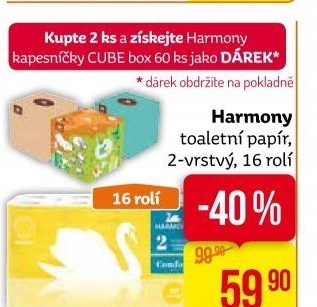 Toaletní papír 2vrstvý Harmony