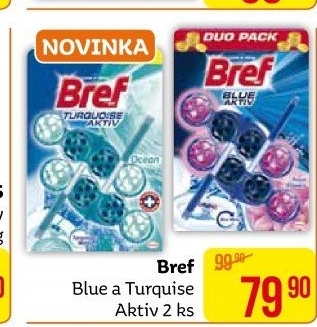 WC blok tuhý Blue Aktiv Bref