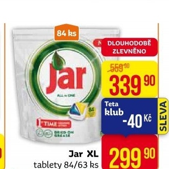 Kapsle do myčky Jar