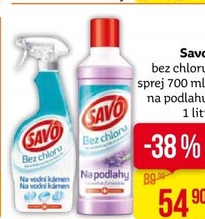 Čistič na podlahy bez chloru Savo