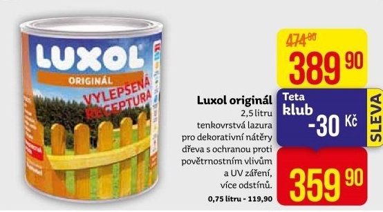 Lazura na dřevo Luxol