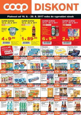 akční leták COOP 16.8.2017-29.8.2017