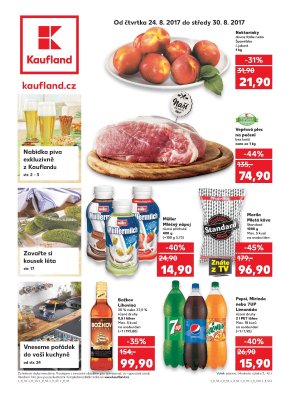 akční leták Kaufland 24.8.2017-30.8.2017