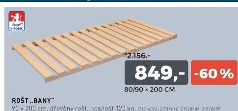 Laťkový rošt BANY