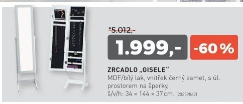 Zrcadlo GISELE