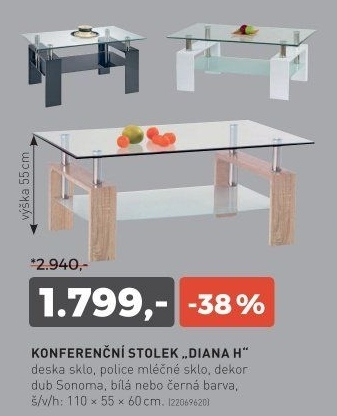 Konferenční stolek DIANA H