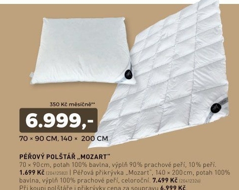 Péřová přikrývka MOZART