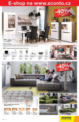 akční leták Sconto nábytek 23.8.2017-5.9.2017