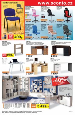 akční leták Sconto nábytek 23.8.2017-5.9.2017