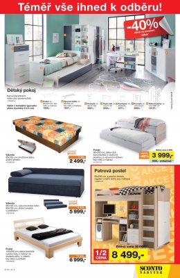 akční leták Sconto nábytek 23.8.2017-5.9.2017