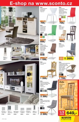 akční leták Sconto nábytek 23.8.2017-5.9.2017