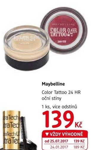 Oční stíny Color Tattoo Maybelline