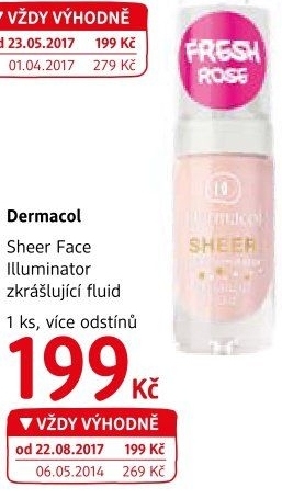 Fluid zkrášlující Face Illuminator Sheer Dermacol