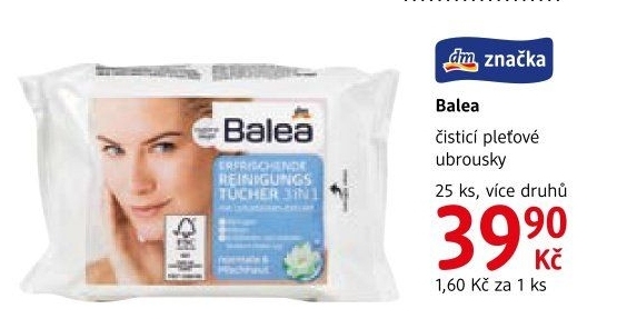 Ubrousky pleťové čisticí Balea