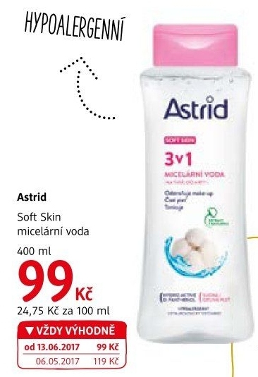 Micelární voda Astrid