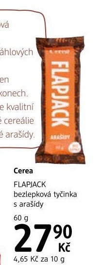 Tyčinka bezlepková Flapjack Cerea