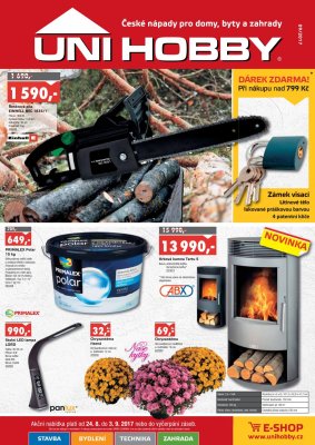 akční leták UNI HOBBY 24.8.2017-3.9.2017
