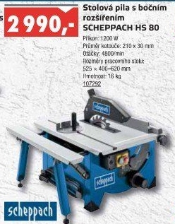 Stolní pila Scheppach HS 80