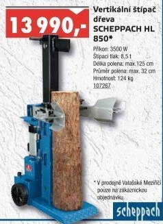 Štípač dřeva HL 850 Scheppach